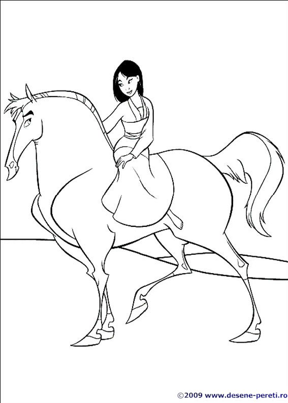 mulan desene colorat